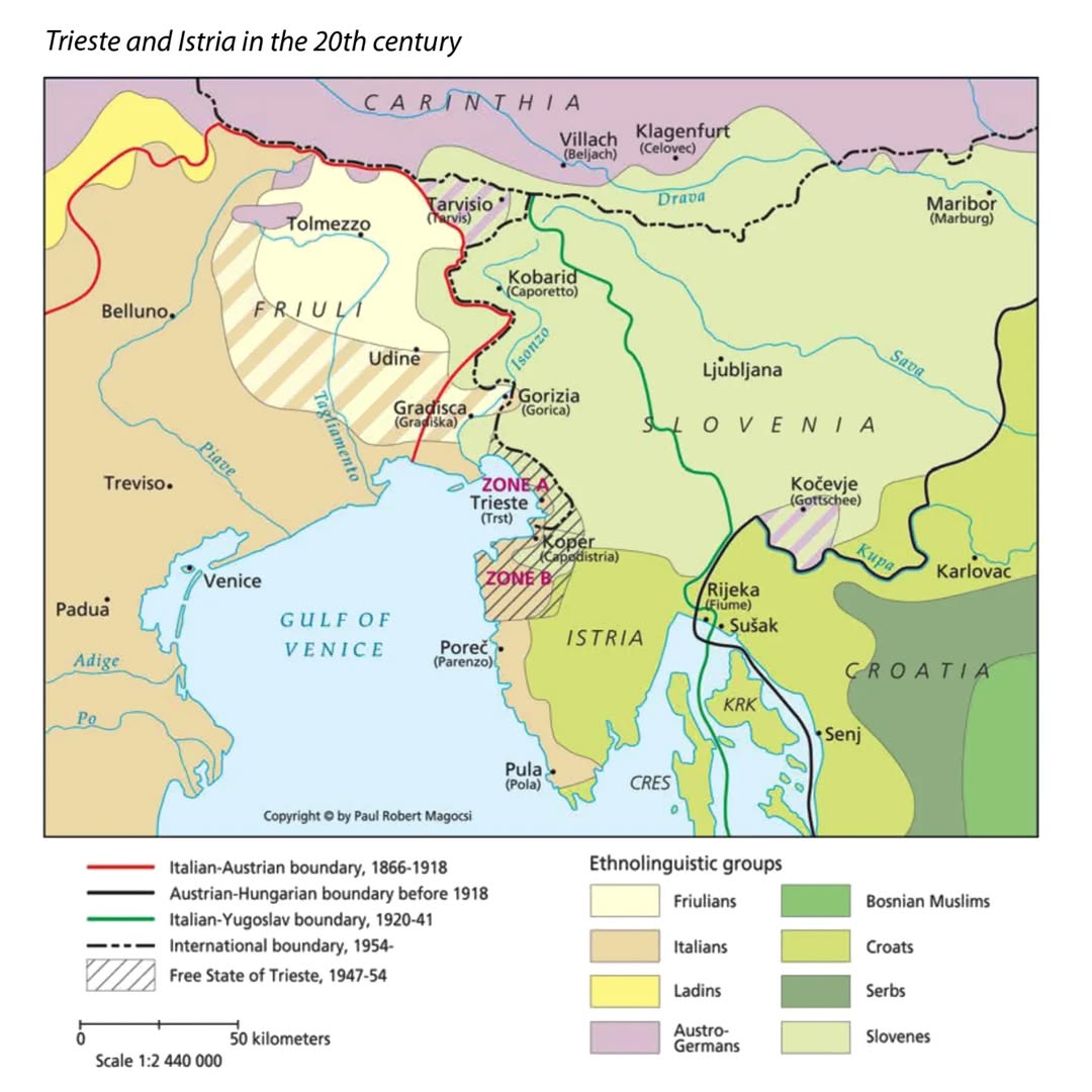 Trieste and Istria in the 20th century