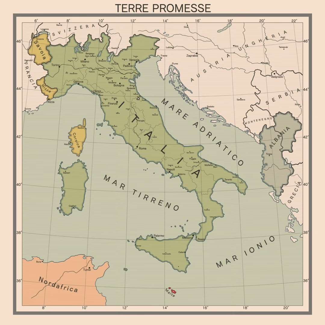 Land promised to Italy during World War 2